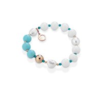 Pulsera Lelune Mujer LELUNE GLAMOUR in Plata Perla LGBR412